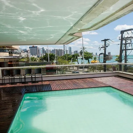 Apartamento Flat Moderno E Elegante Na Beira Mar De *