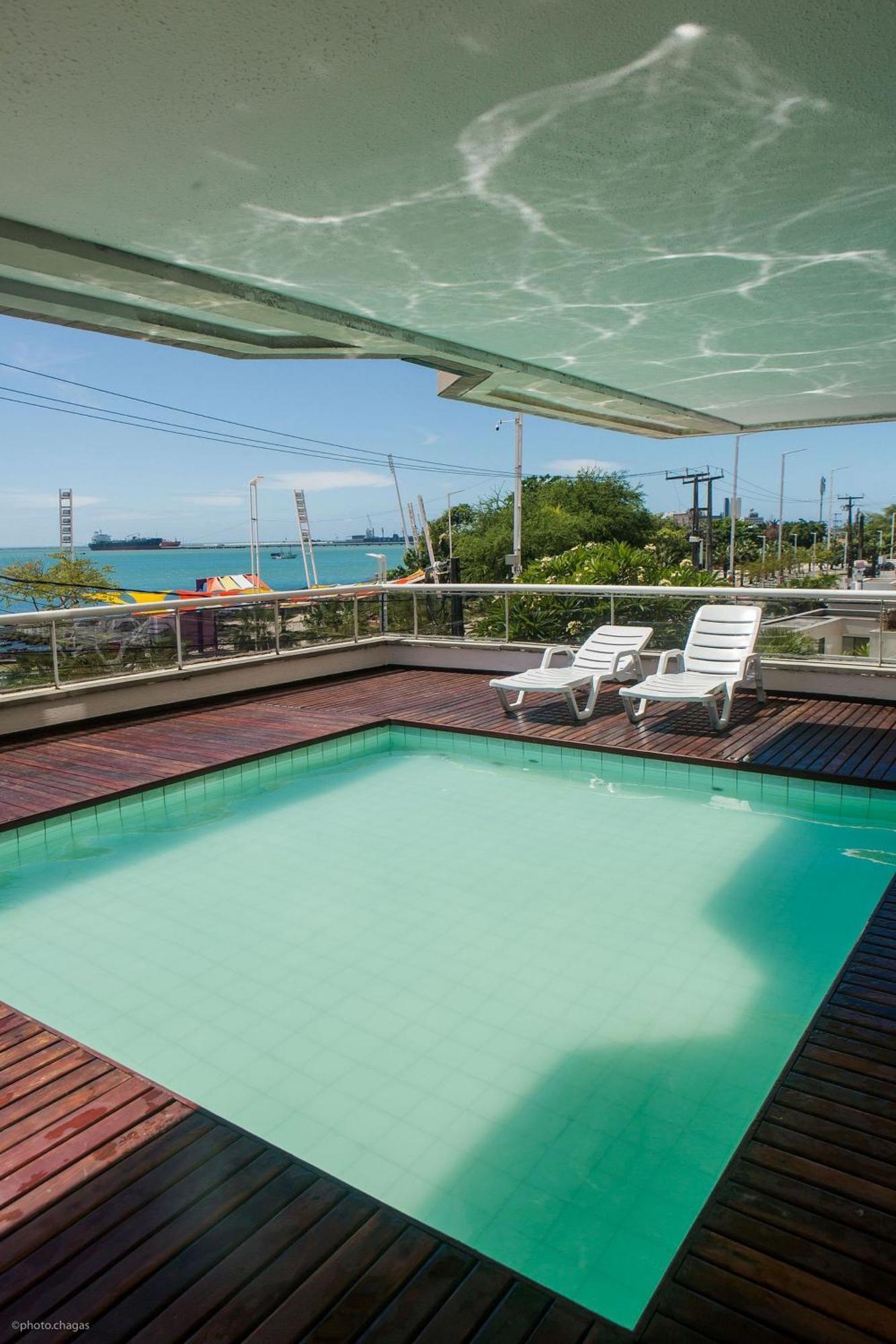 Flat Moderno E Elegante Na Beira Mar De Apartamento *