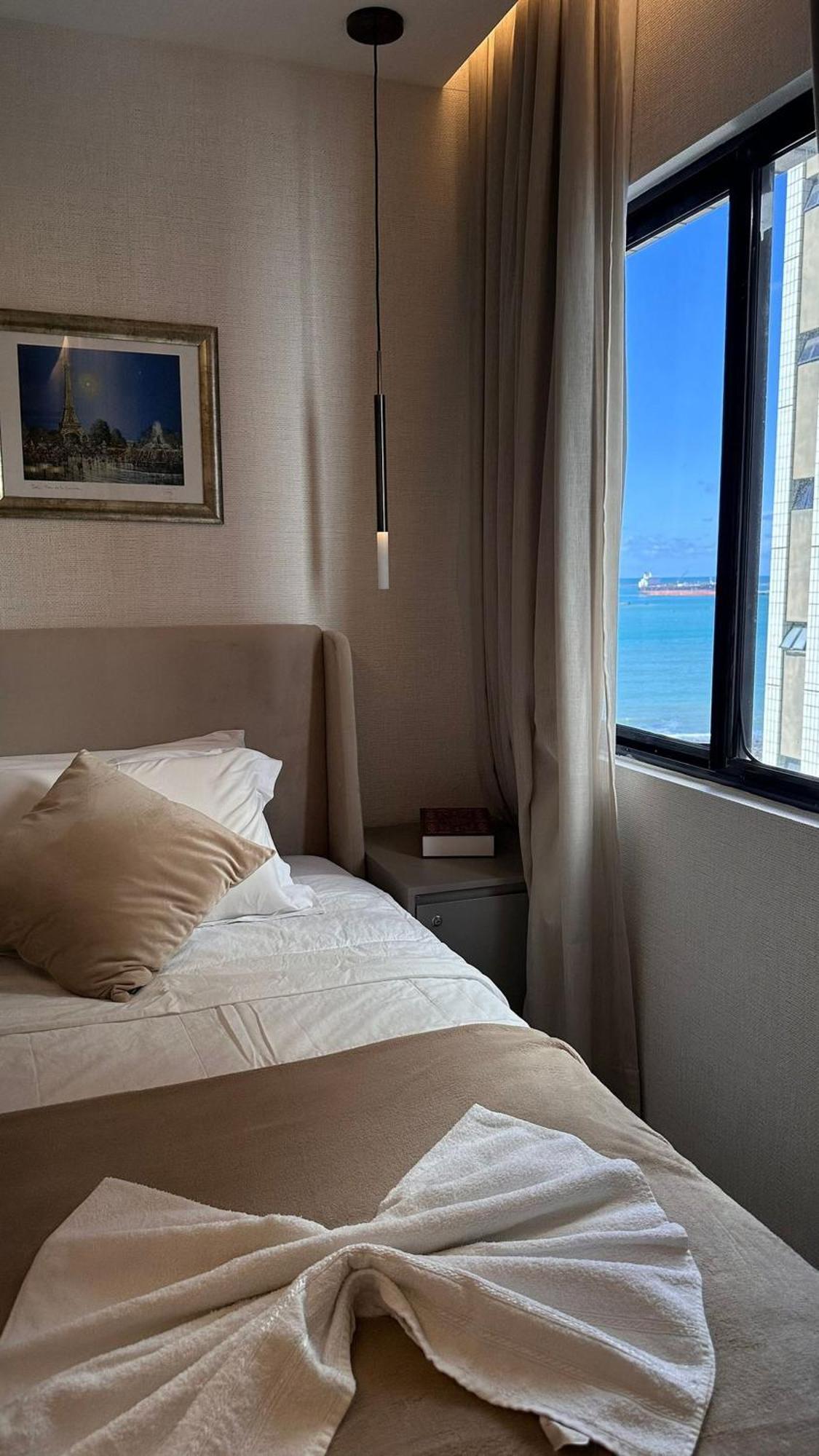 Apartamento Flat Moderno E Elegante Na Beira Mar De *